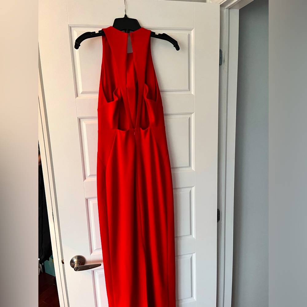 JS COLLECTIONS - RED BACK CUTOUT SLEEVELESS DRESS - Picture 4 of 4